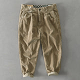 Retro Corduroy Loose-fit Trendy Workwear Casual Pants