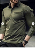 Arm Pocket Shoulder Patch Design Muscular Look Men's Top
