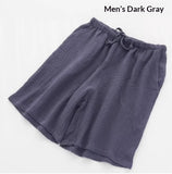 Men's Home Wear Loose-fitting Short Shorts Made Of Pure Cotton Crepe