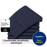 Men's Stretch Casual Pants, Loose-Fit Wrinkle-Resistant, Iron-Free Dress Pants