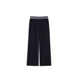 Women's AutumnWinter Fleece-Lined Loose Effortless-Style Sweatpants With A Slimming Effect For Pear-Shaped Figures