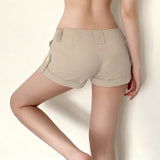 Bold And Distinctive American-style Chic Women's Versatile And Trendy Basic Hot Pants