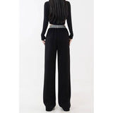 Women's AutumnWinter Fleece-Lined Loose Effortless-Style Sweatpants With A Slimming Effect For Pear-Shaped Figures