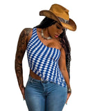 Off-shoulder Pullover Irregular Short T-shirt With Curled Hem