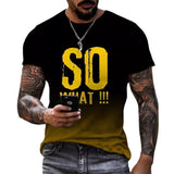 3D Christmas Style Digital Print Men's Short Sleeve T-shirt Casual Short Sleeve