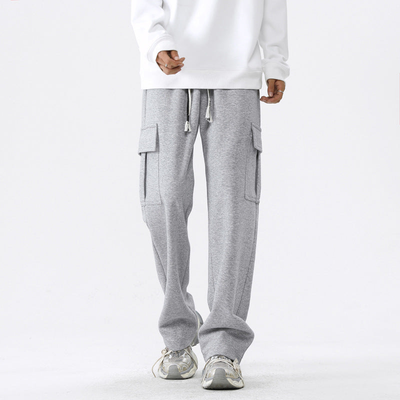 High-street Casual Workwear Sweatpants For Menautumn And Winter, Versatile For Sports